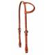 Schutz By Professionals Choice Flat Ear Headstall - Nickel Plated Buckle