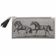 Wallet with Lila Horse Printing
