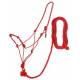 Poly Rope Halter W/Knots & 14ft Lead