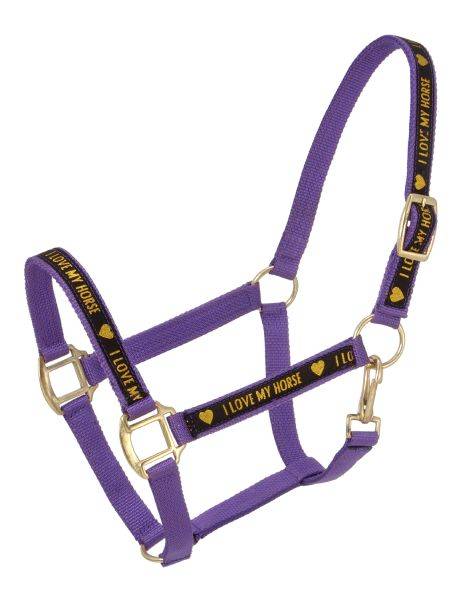 Tough-1 I Love My Horse Nylon Halters