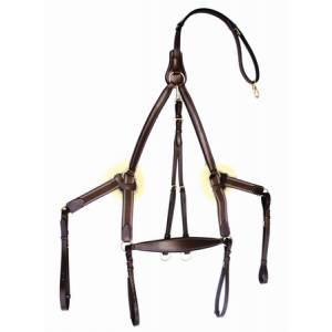 Henri de Rivel Pro 5 Point Elastic Breastplate With  Running Attach