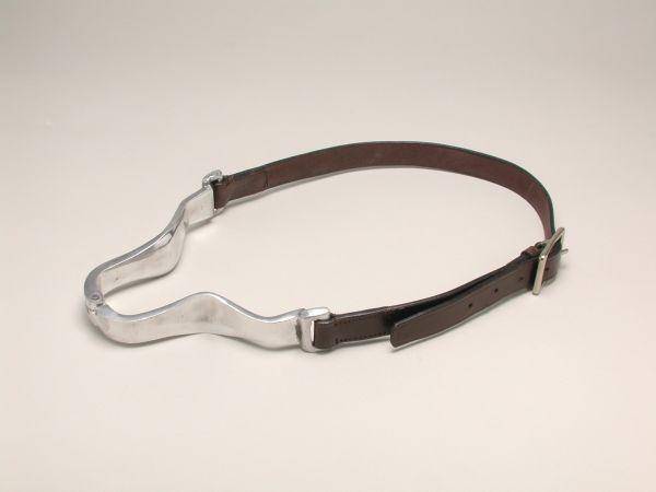 Abetta Brand Tan Nylon Horse Size Cribbing Collar w/Nutcracker Aluminum 23381 