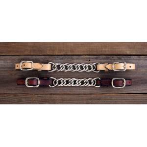Royal King Flat Leather Curb Chain