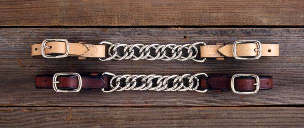 Royal King Flat Leather Curb Chain