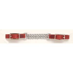 Royal King Double Chain Leather Curb Chain