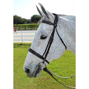 Henri de Rivel Pro Stress Free Fancy Bridle With  Patent Piping
