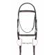 Camelot Gold Plain Raised Padded Bridle with Flash