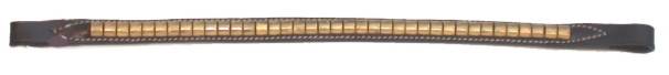 012-BR Gatsby Brass Clincher Browband sku 012-BR