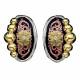Montana Silversmiths Tri Color Filigree Flower Oval Earrings