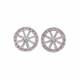 Montana Silversmiths Wagon Wheel with  Pink Stones Earrings