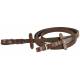 Courbette Plain Leather Reins with Martingale Stops and Buckles