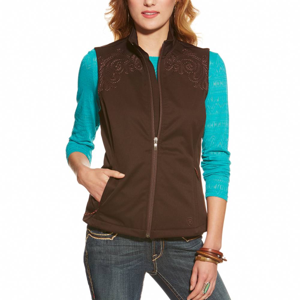 Ariat Ladies Livia Vest Coffee Bean HorseLoverZ
