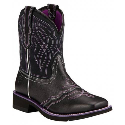 purple ariat boots