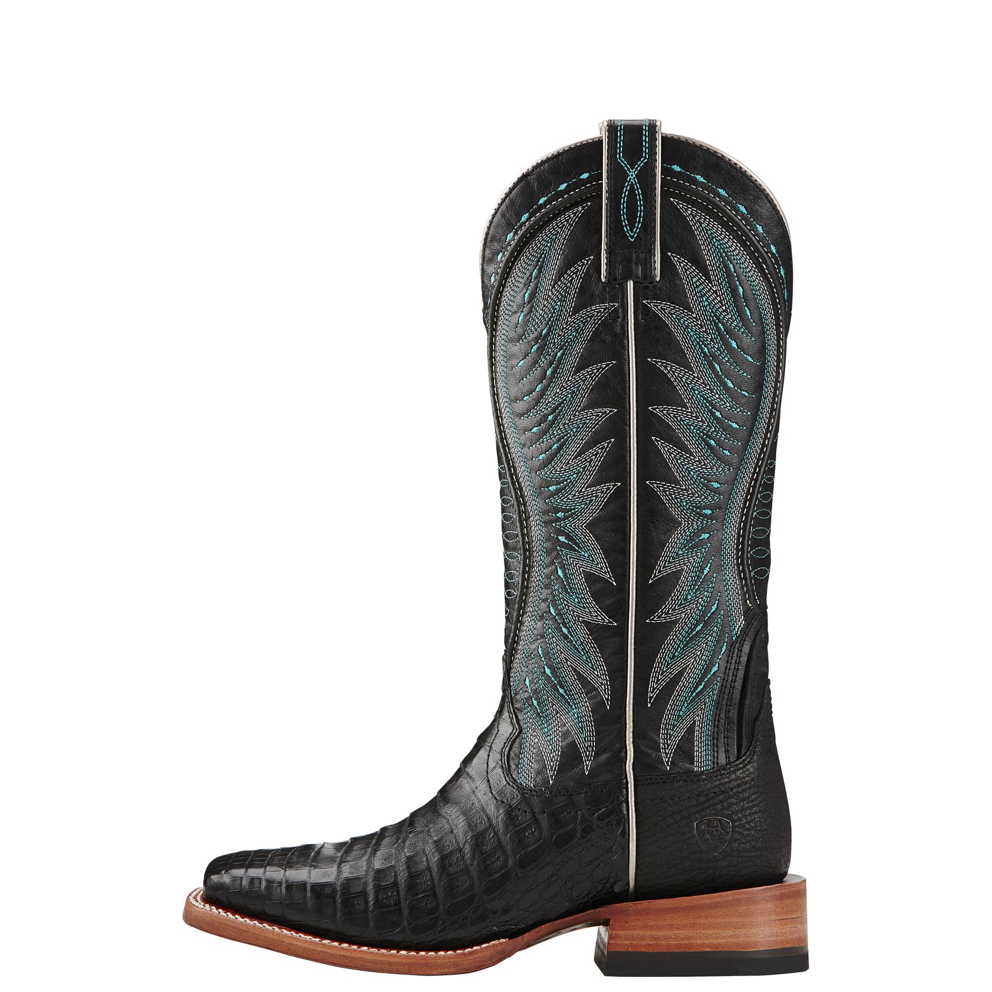 ariat black vaquera cowgirl boots