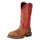 Ariat Men's Workhog Wide Square Composite Toe Boot - Distressed Brown Red