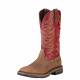 Ariat Men's Workhog Wide Square Toe Boot - Distressed Brown Red