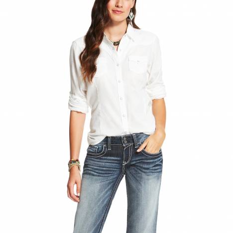 Ariat Women's Butte Snap Shirt - White