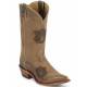 Nocona Boots Ladies Auburn Cowhide Branded Cowboy Boots