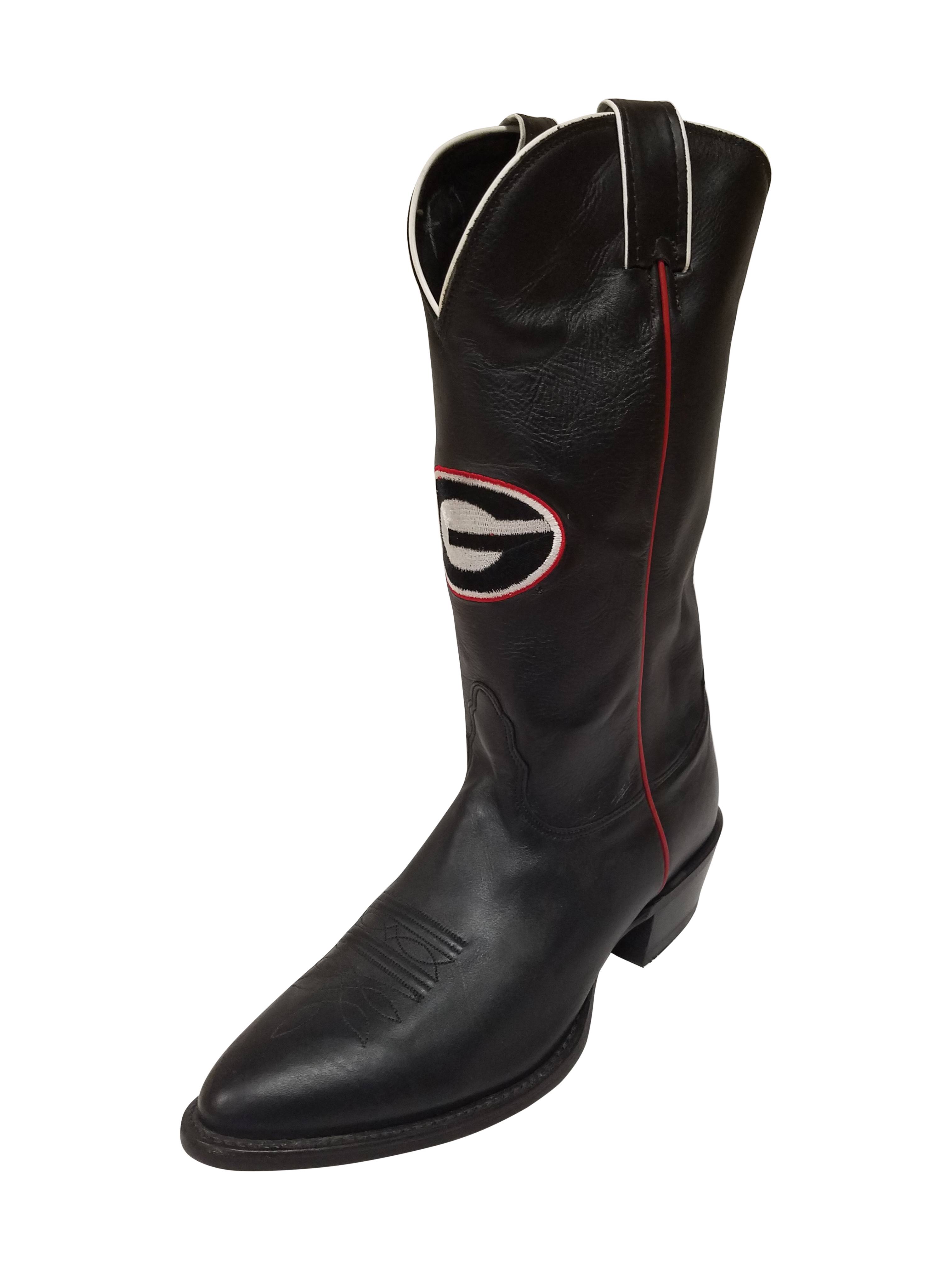 Georgia Cowhide Cowboy Boots Camo