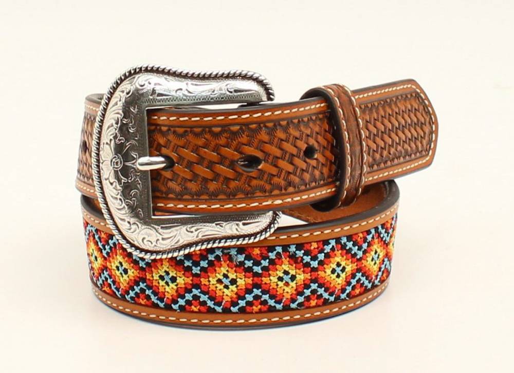 Nocona Boy's MultiColored Embroidery Belt HorseLoverZ