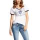 Ariat Ladies Real Cowgirl Tee Bright - White