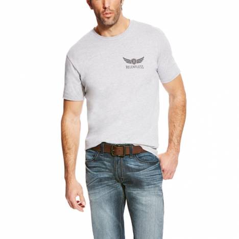 Ariat Men's Relentless Shield Short Sleeve Tee - Heather Gray