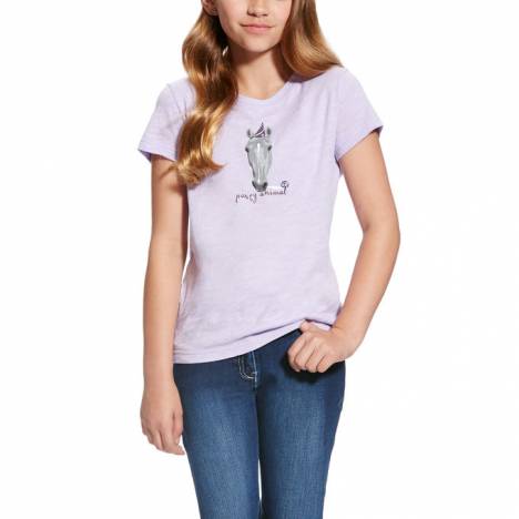 Ariat Girl's Party Animal Tee- Lavender Mist