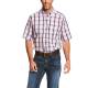 Ariat Men's Wrinkle Free Payden Plaid Short Sleeve Shirt - Quiet Lilac