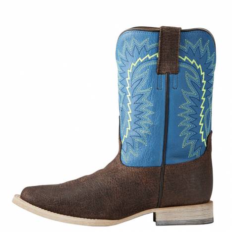 Ariat Kids Relentless Elite - Chocolate Oiled Gaucho/Blue