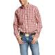 Ariat Mens Patrick Fitted Performance Shirt - Calypso Coral