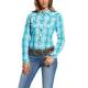 Ariat Ladies Real Stunning Snap Shirt - Perfect Turquoise