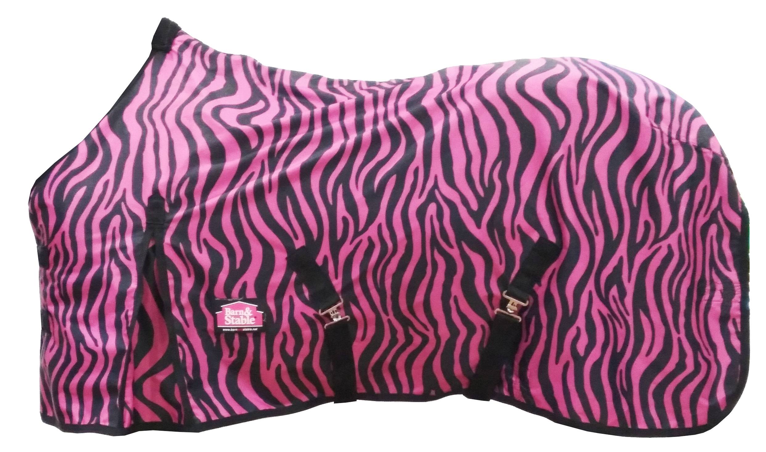 Barn&Stable Horse Blanket/600D Turnout Sheet Zebra Print Sizes 69-84 