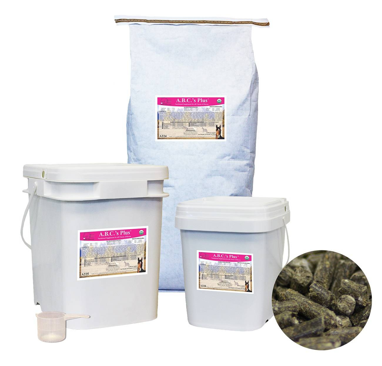 A.B.C's Plus Organic Supplement - Digestive Aid for Horses