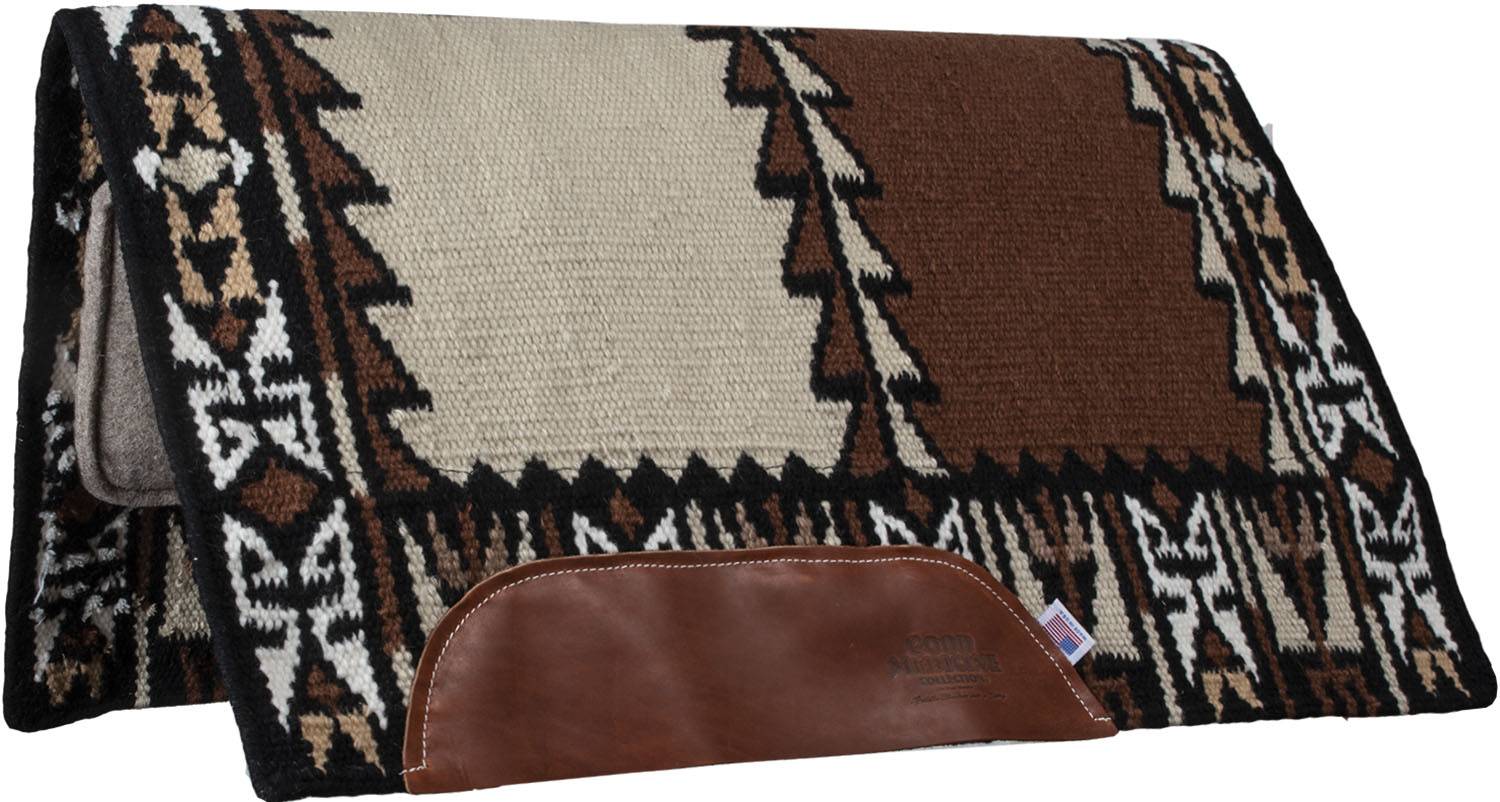 Mustang No Fear Saddle Pad with Tan Wool Felt Bottom