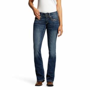 Ariat Ladies R.E.A.L. Mid Rise Stretch Entwined Festival Boot Cut Jeans
