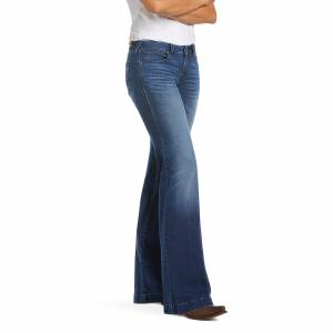Ariat Ladies Trouser Mid Rise Stretch Kelsea Wide Leg Jeans