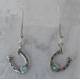 Finishing Touch Horseshoe with  Stone Earrings - Euro Wire - Turquoise