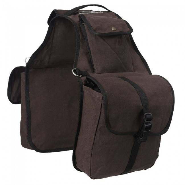 61-9267-7-0 Tough-1 Canvas Saddle Bag sku 61-9267-7-0