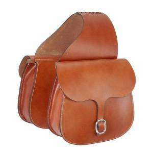 Tough-1 Leather Saddle Bag