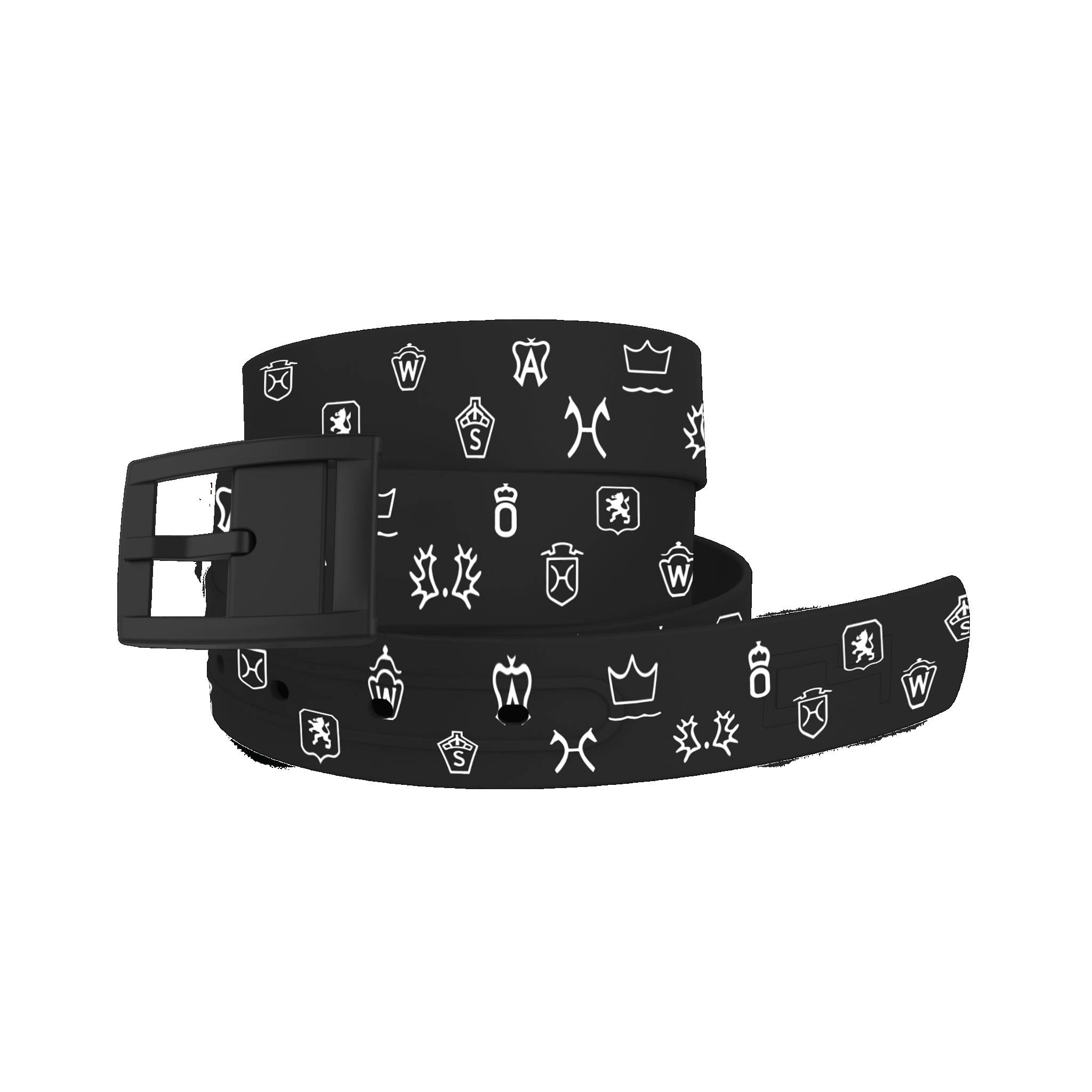C4 Belt Warmbloods Brands Black Belt with Black Buckle Combo