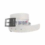 C4 Belt It's My Birthday Belt with Grey Buckle Combo