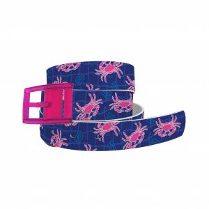 C4 Belt Spunkwear Navy Crab Belt with Hot Pink Buckle Combo