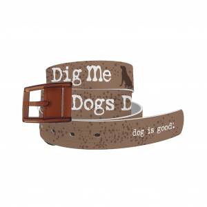 C4 Belt DIG Dogs Dig Me Belt with Khaki Buckle Combo