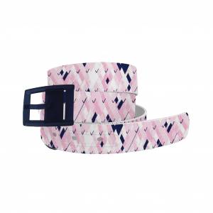 C4 Belt San Soleil Carlyle Blush Navy Belt with Navy Buckle Combo