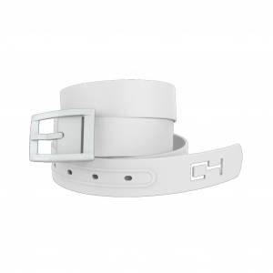 C4 Belt Classic White Belt with White Buckle Combo