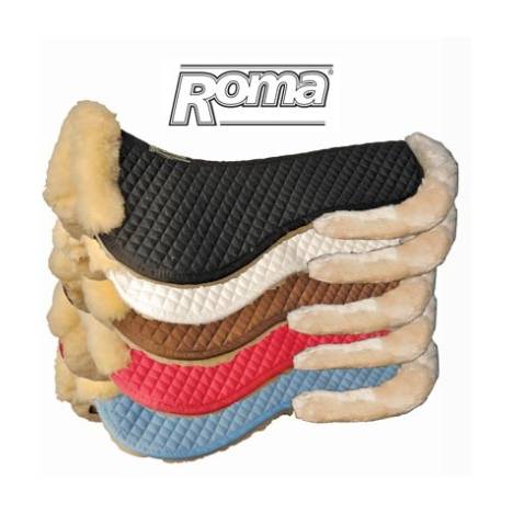 Roma Sheepskin Half Pad With Full Rolled Edges