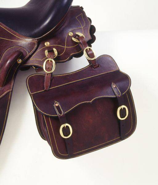 73-8914-2-0 Australian Outrider Collection Leather Saddle Pock sku 73-8914-2-0