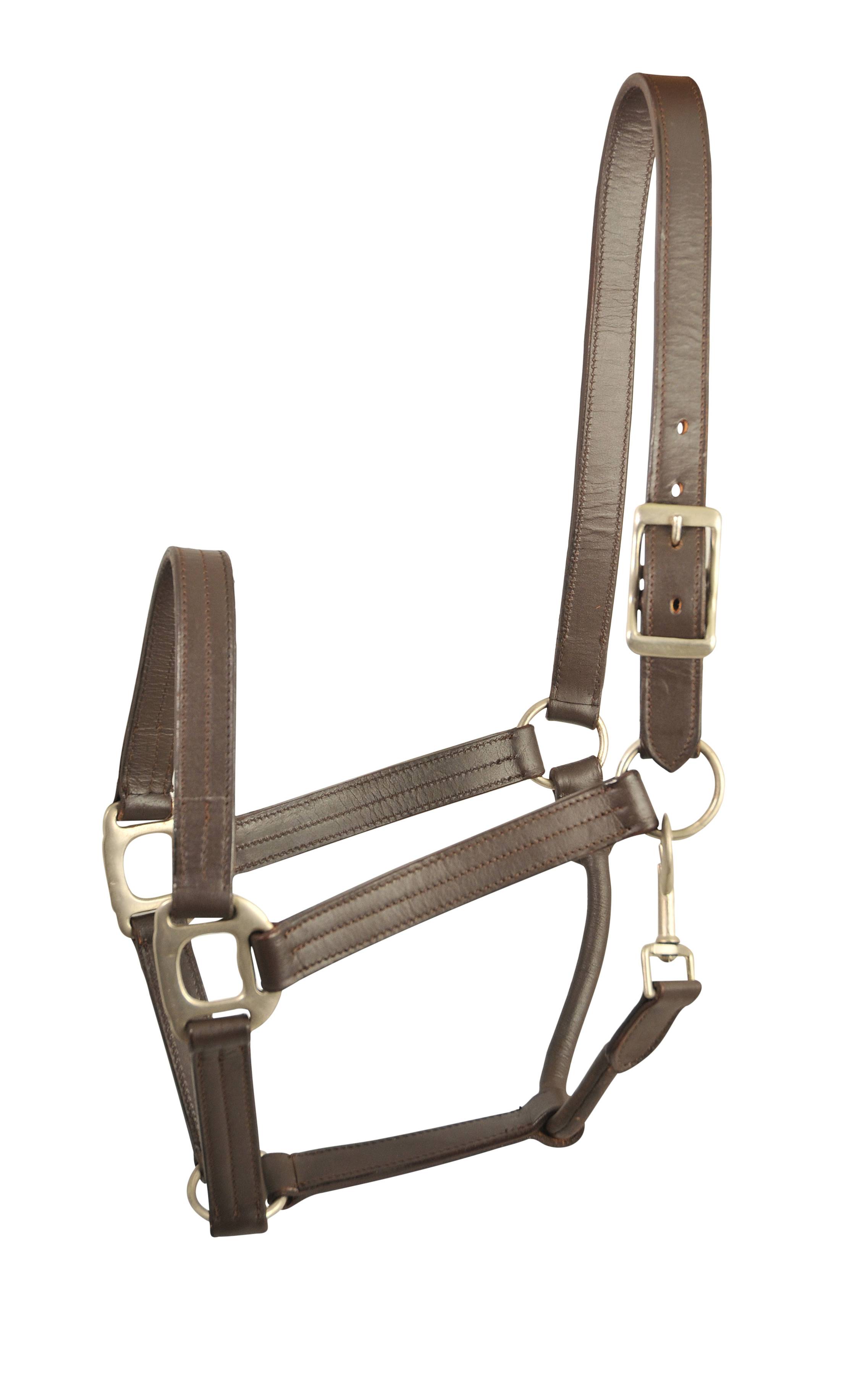 Gatsby Triple Stitched Leather Halter