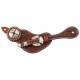 Premium Leather Floral Tooled Spur Straps with Quarters Hardware