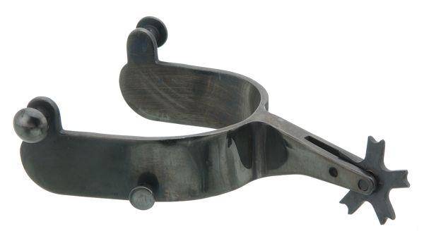 Kelly Silver Star Bull Rider Blue Steeled Rodeo Spurs